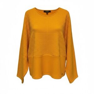 Sweater Pullover Dolman Sleeve Size Large Mango Yellow Marc New York Andrew Marc